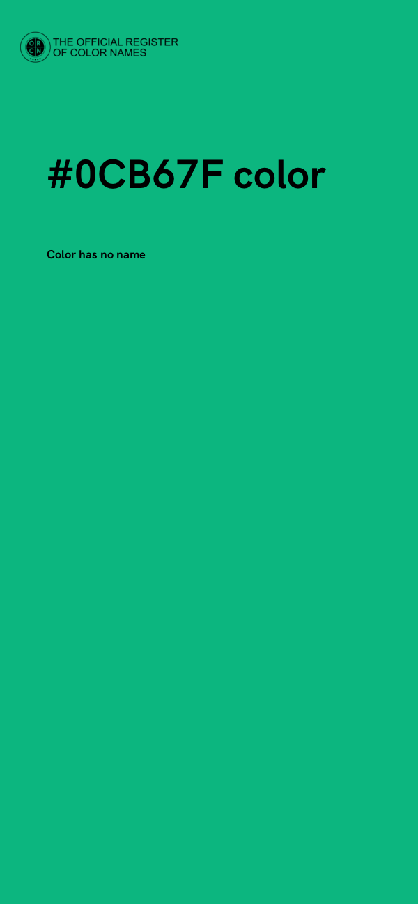 #0CB67F color image