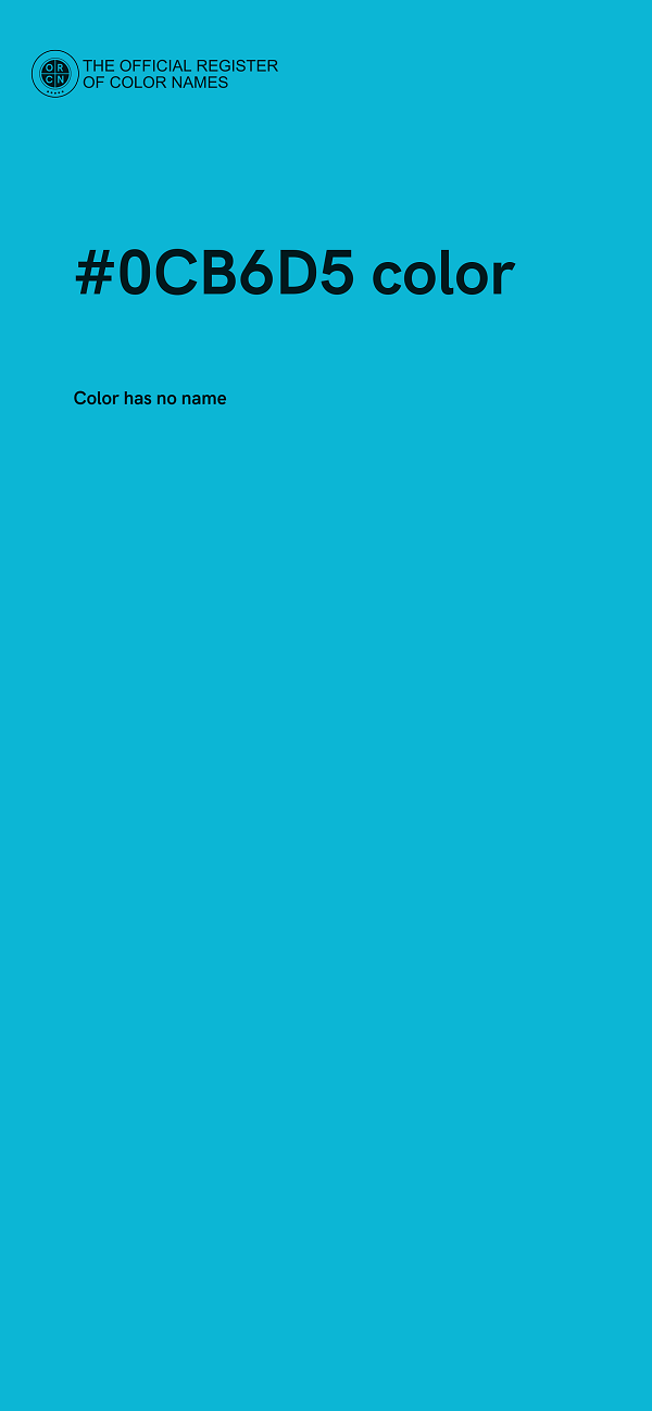 #0CB6D5 color image