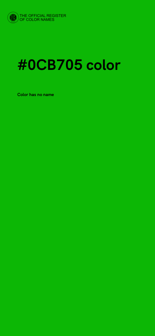 #0CB705 color image