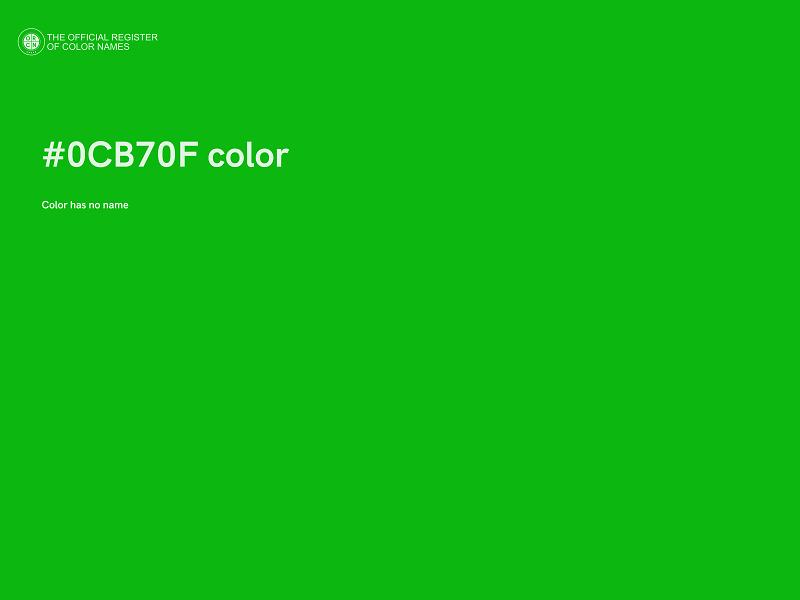 #0CB70F color image