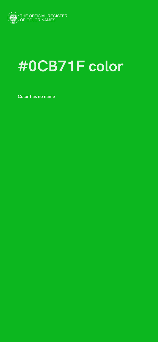 #0CB71F color image