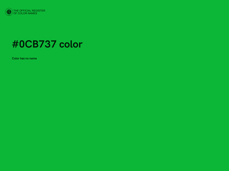 #0CB737 color image