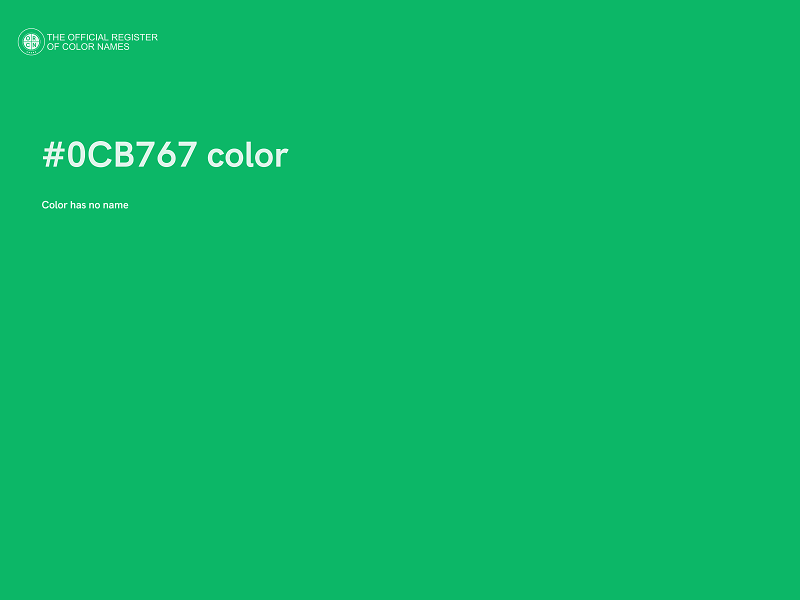 #0CB767 color image