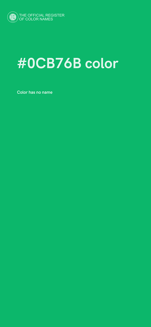 #0CB76B color image