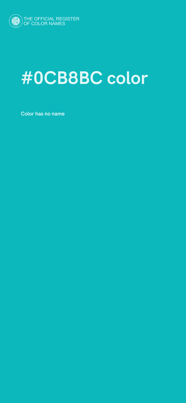 #0CB8BC color image