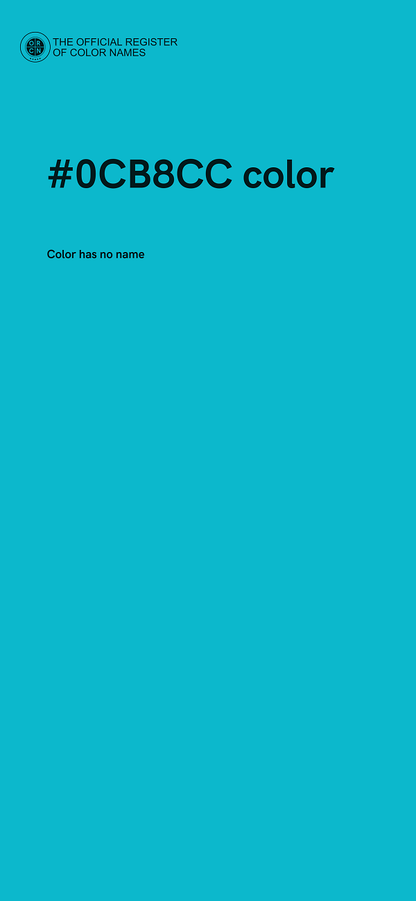 #0CB8CC color image