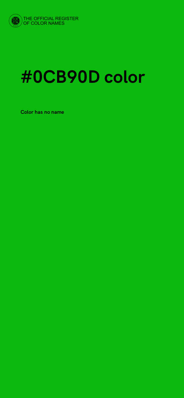 #0CB90D color image