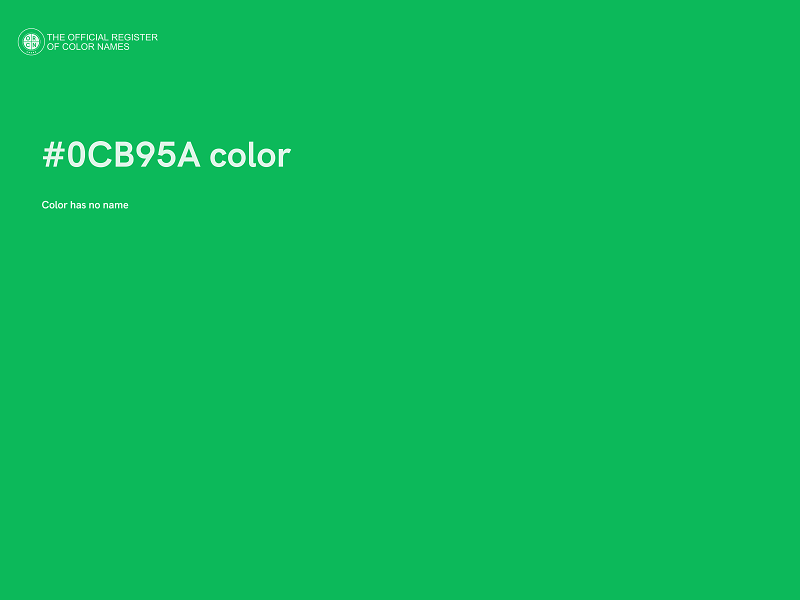 #0CB95A color image