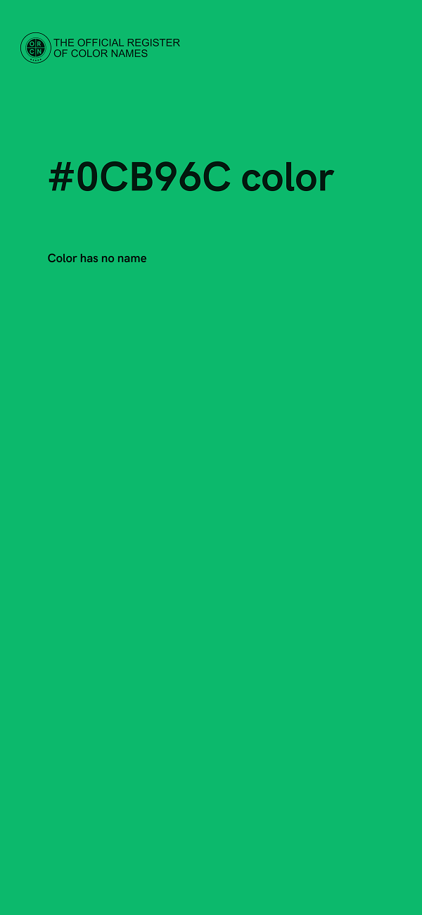 #0CB96C color image