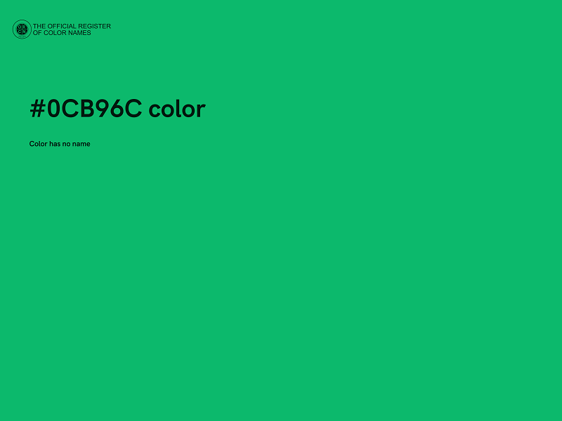 #0CB96C color image