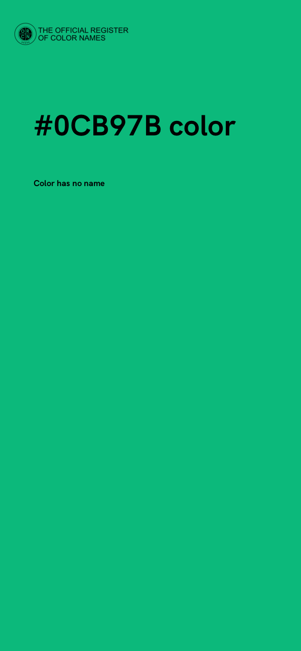 #0CB97B color image