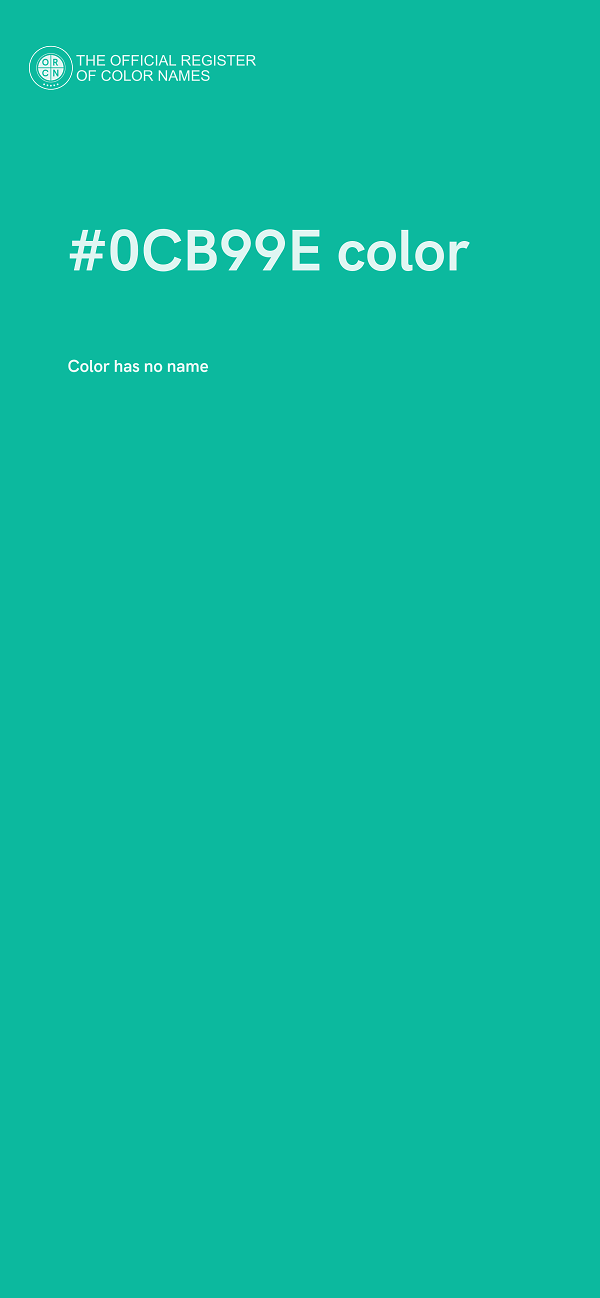 #0CB99E color image