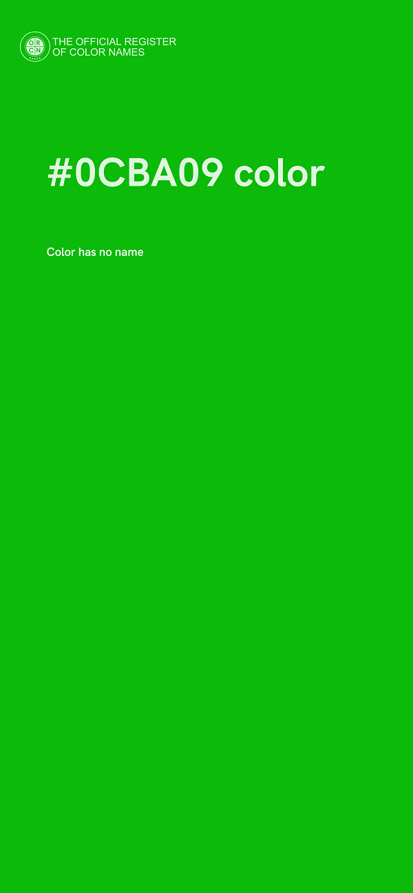 #0CBA09 color image