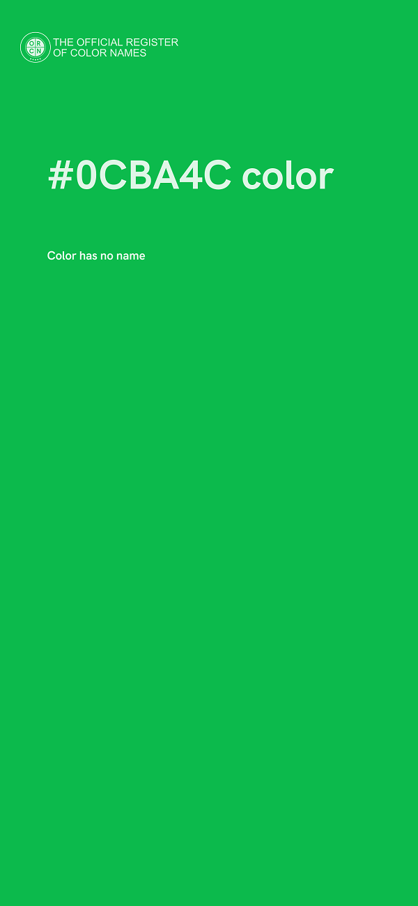#0CBA4C color image