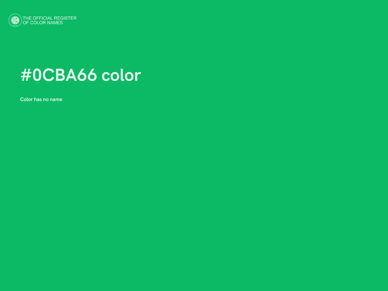 #0CBA66 color image