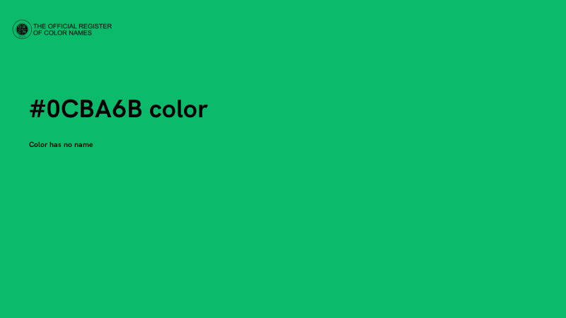 #0CBA6B color image