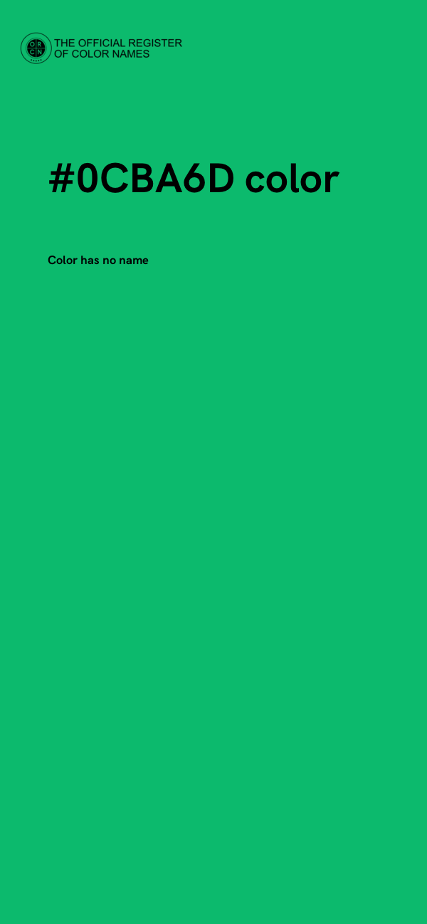 #0CBA6D color image