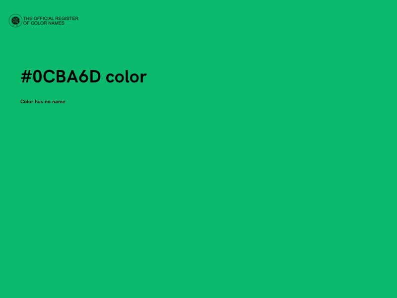 #0CBA6D color image