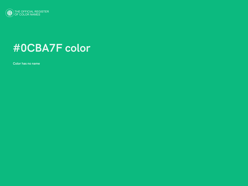 #0CBA7F color image