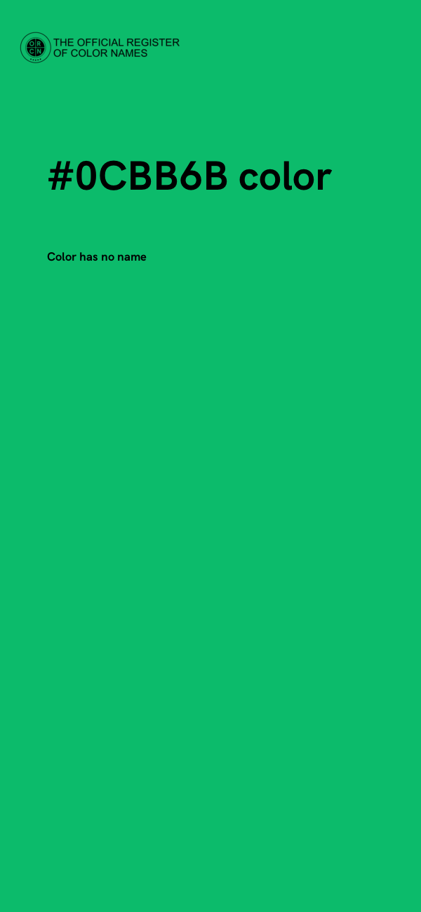 #0CBB6B color image