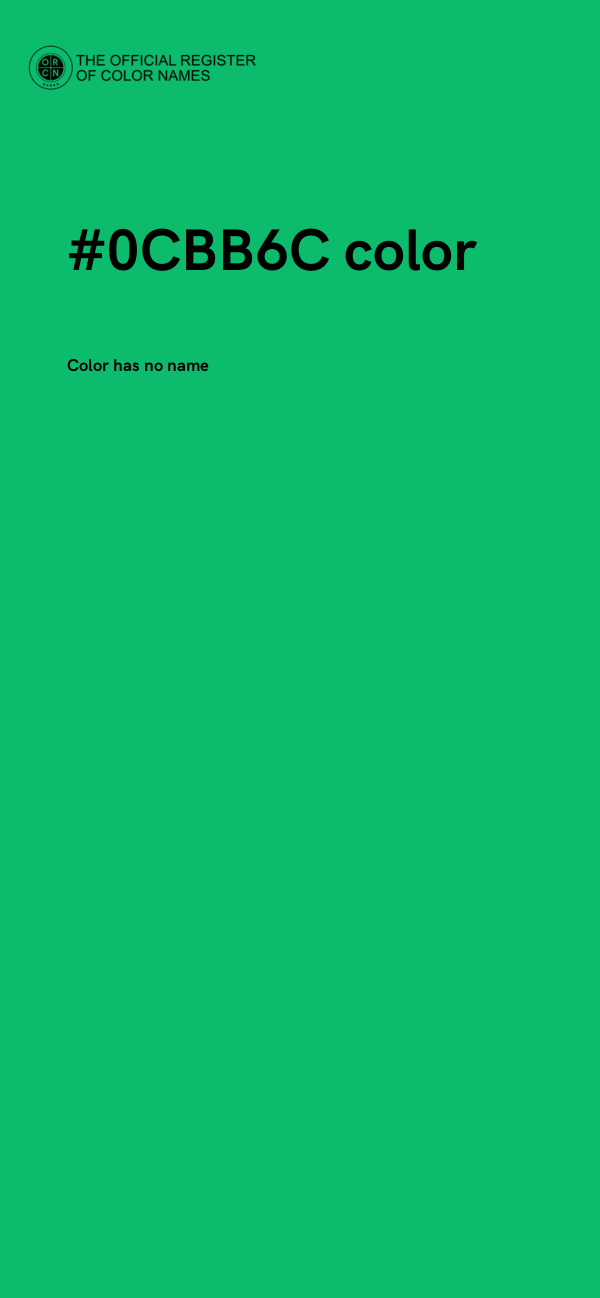 #0CBB6C color image