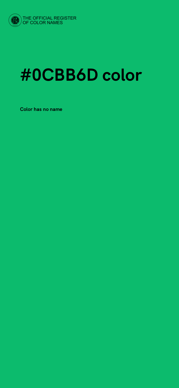 #0CBB6D color image