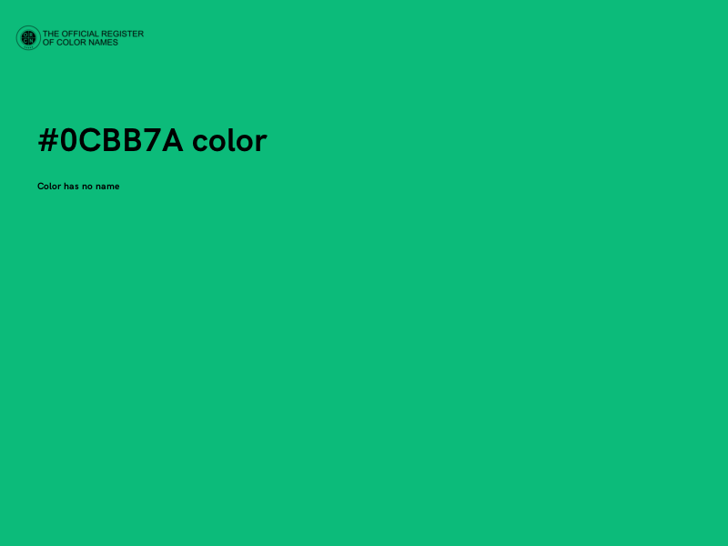 #0CBB7A color image