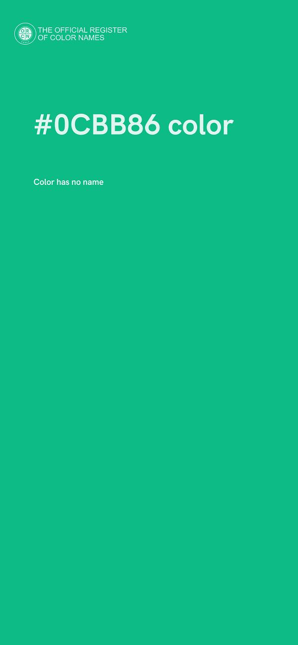 #0CBB86 color image