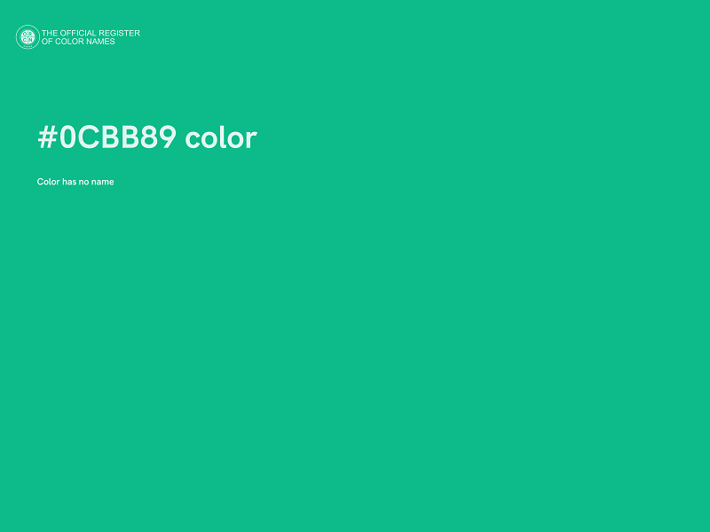 #0CBB89 color image