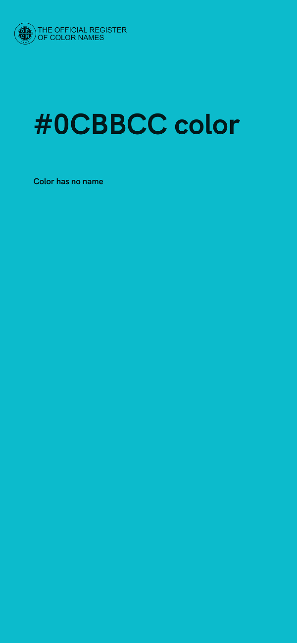 #0CBBCC color image
