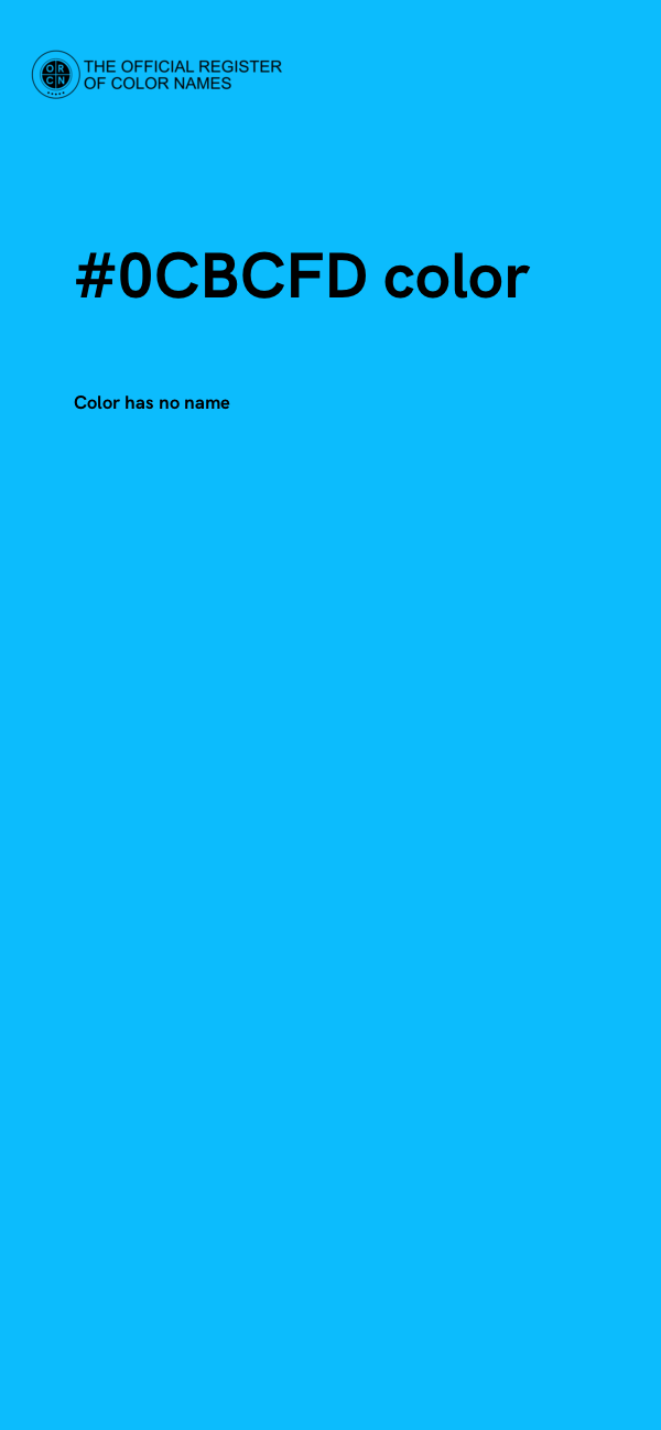 #0CBCFD color image