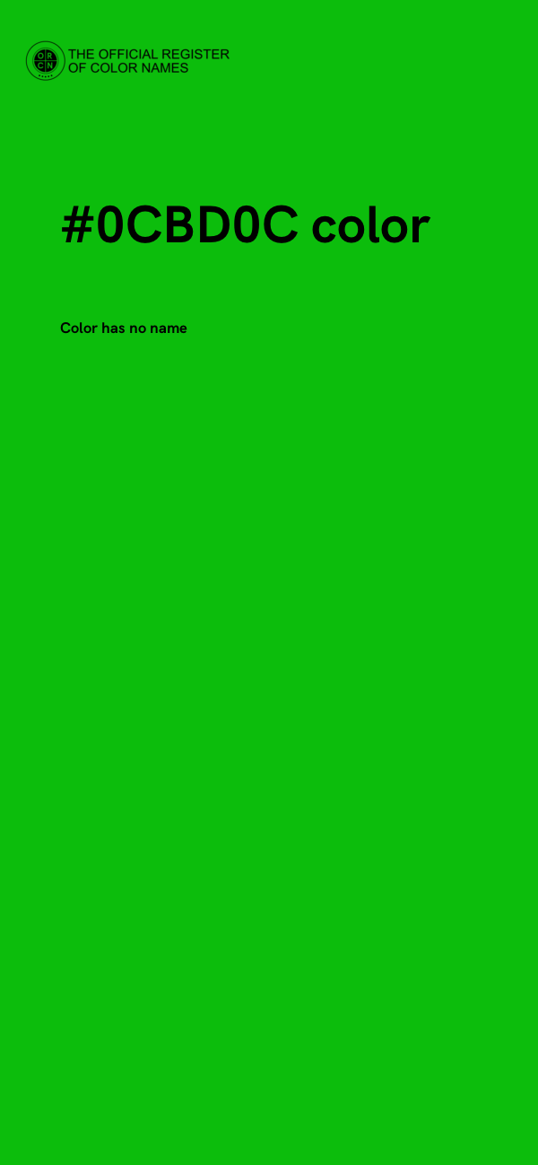 #0CBD0C color image