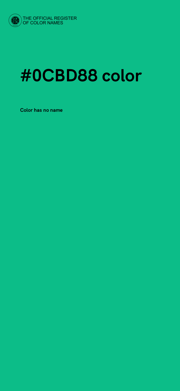 #0CBD88 color image