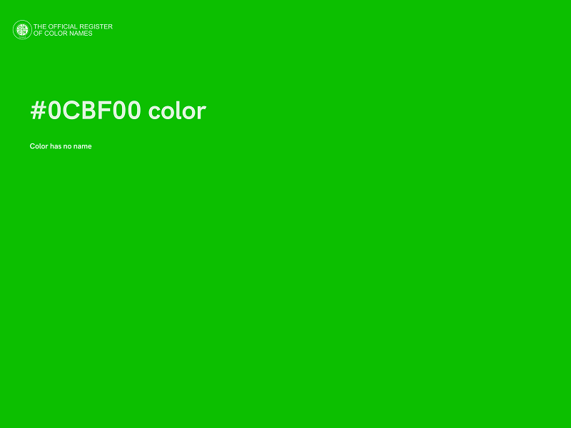 #0CBF00 color image