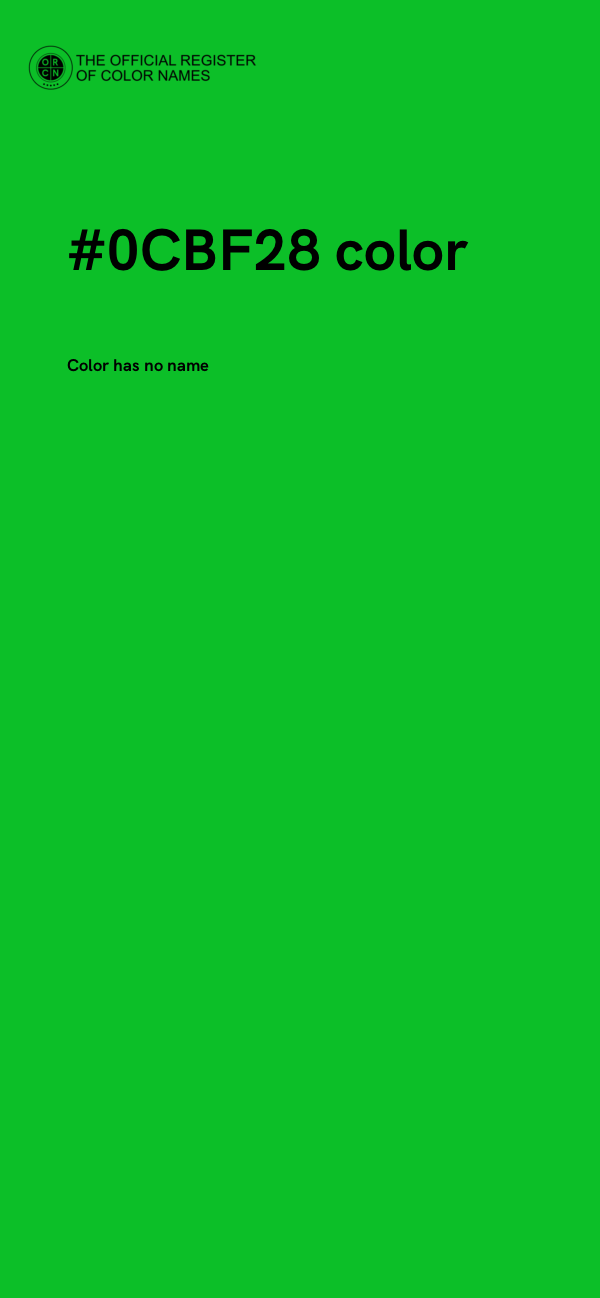 #0CBF28 color image