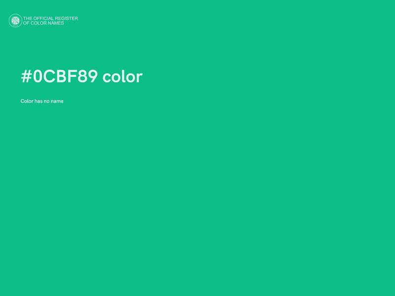 #0CBF89 color image