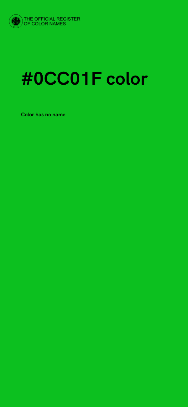 #0CC01F color image