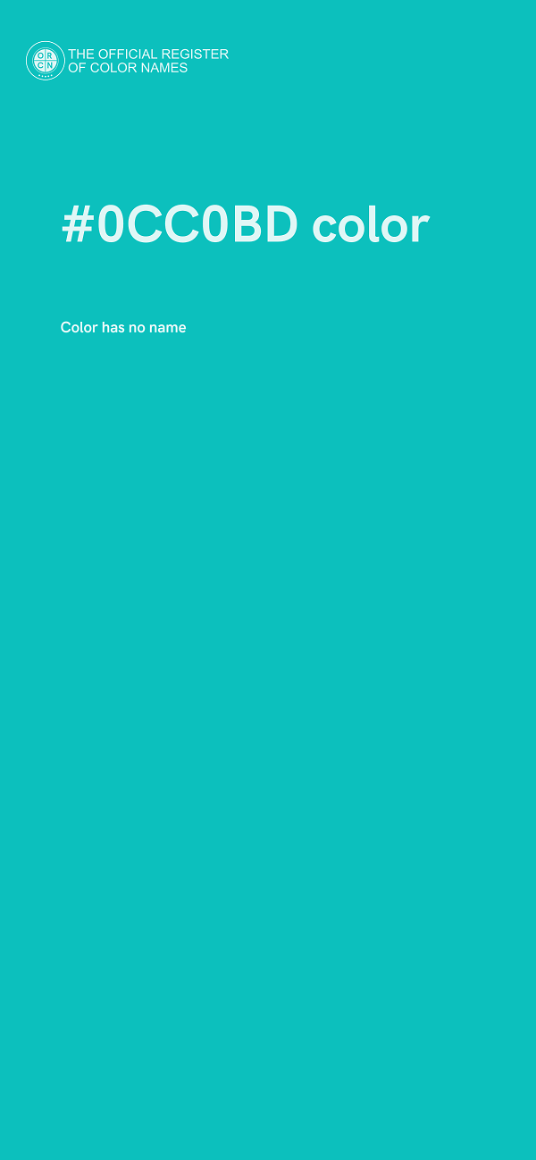 #0CC0BD color image
