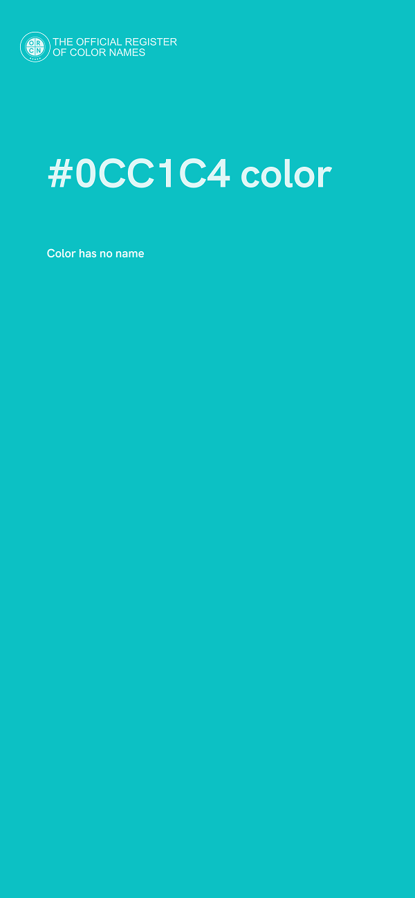 #0CC1C4 color image