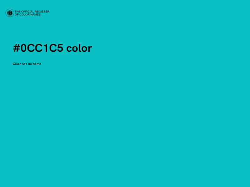 #0CC1C5 color image