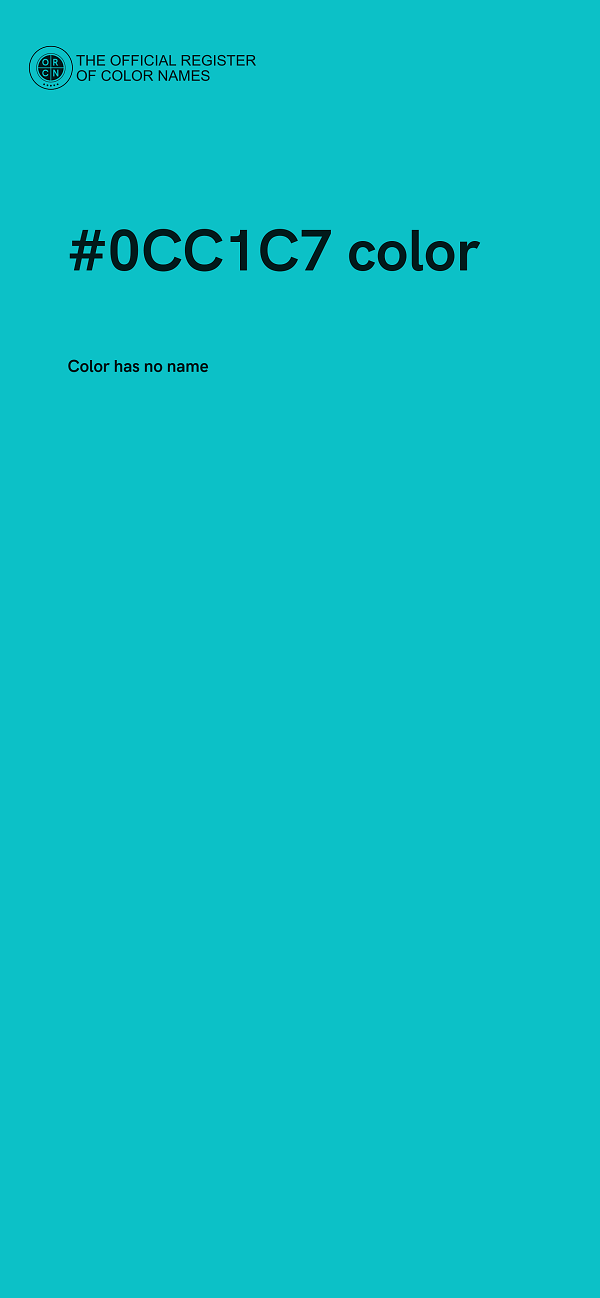 #0CC1C7 color image