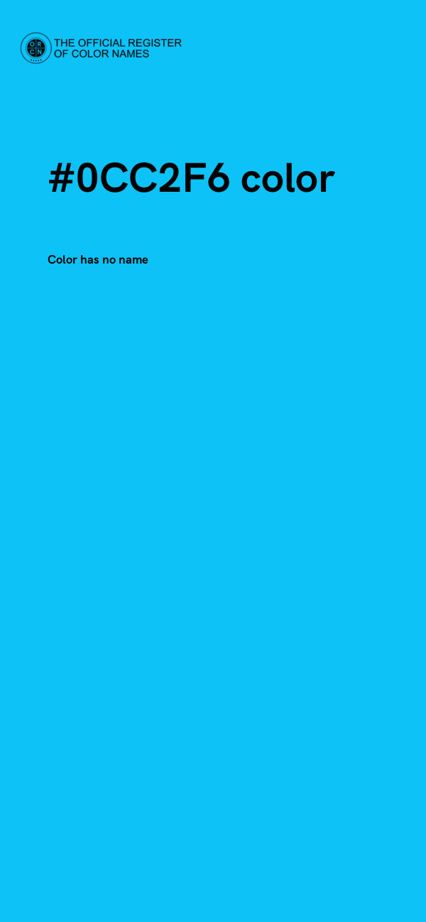 #0CC2F6 color image