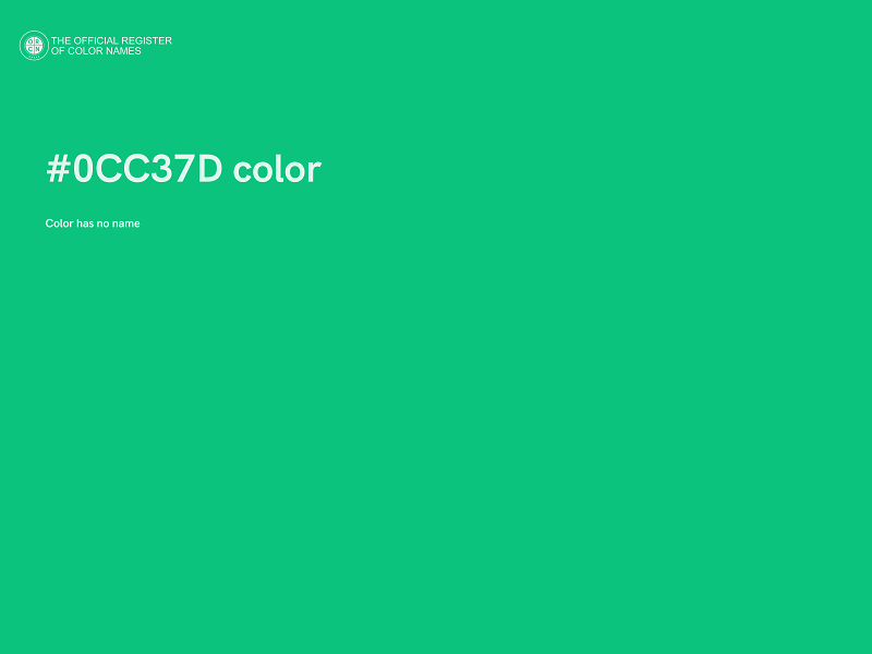 #0CC37D color image