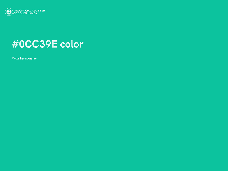 #0CC39E color image