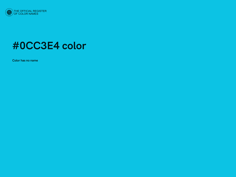 #0CC3E4 color image