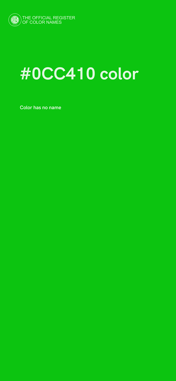 #0CC410 color image