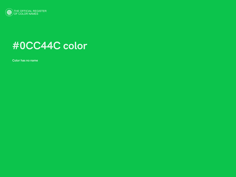 #0CC44C color image