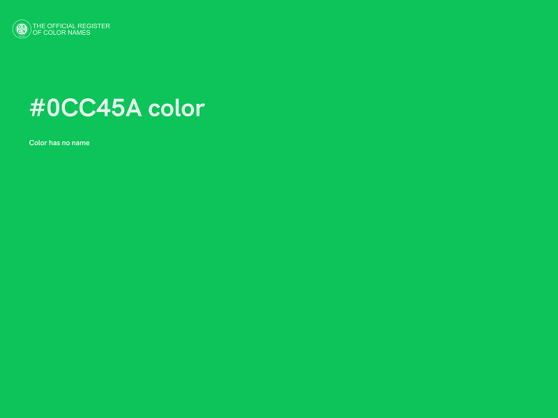 #0CC45A color image