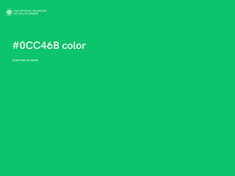 #0CC46B color image