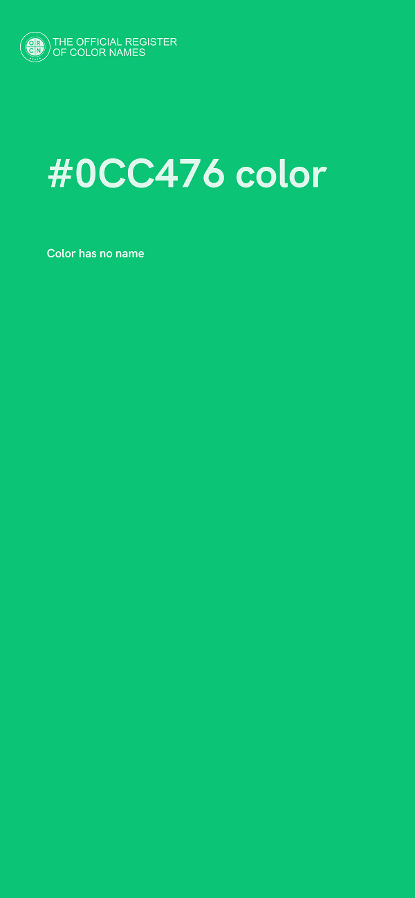 #0CC476 color image
